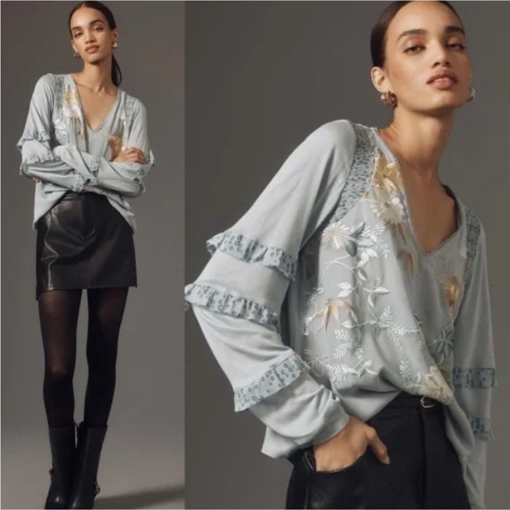 Tiny Floral Blouse, Sz M
